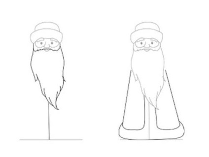 Як намалювати Діда Мороза і Снігуроньку як поетапно намалювати красивого діда морозу і Снігуроньку