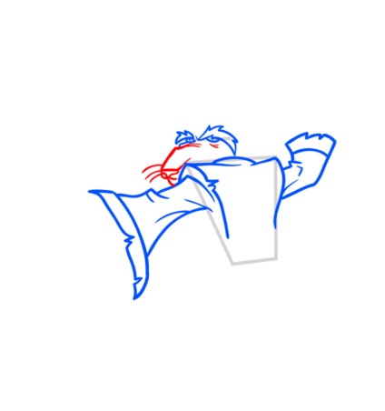 Cum de a desena un splinter de la o broască țestoasă ninja