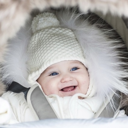 Hogyan ruha a baba a babakocsi a téli, blog lánya és fia