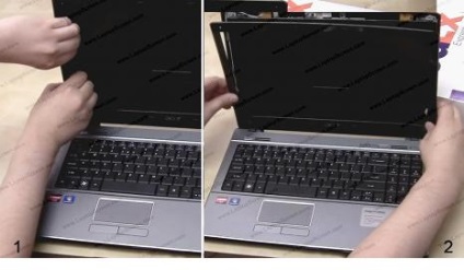 Hogyan cseréljük ki a képernyőt Acer Aspire 5534 laptop