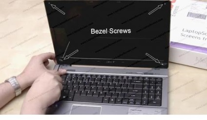 Hogyan cseréljük ki a képernyőt Acer Aspire 5534 laptop