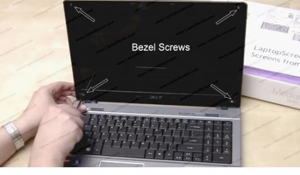 Hogyan cseréljük ki a képernyőt Acer Aspire 5534 laptop