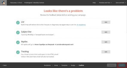 Hogyan lehet e-mail-hírlevelet MailChimp