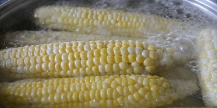 Як варити кукурудзу в качанах в каструлі будинку з сіллю швидко, легко