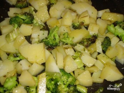 Cartofi cu broccoli - rețetă pas cu pas cu fotografie
