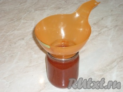 Paradicsomketchup és keményítő a tél - a recept egy fotó