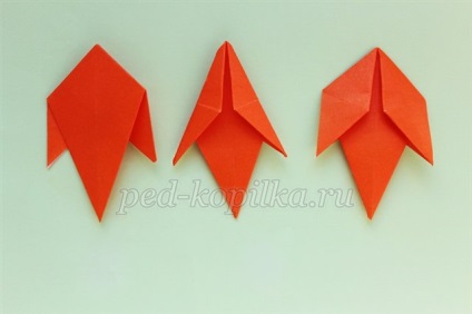 Maple frunze în tehnica origami