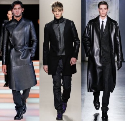Шкіряне чоловіче пальто - від класики до авангарду