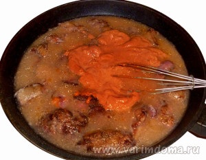 Куряча печінка в томатному соусі, готуємо вдома! Готуємо вдома!