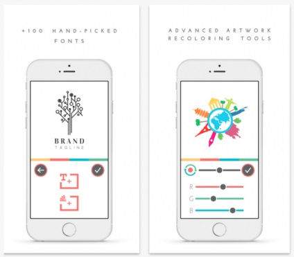 Logo maker - aplicație pentru crearea de logo-uri pe dispozitive iOS
