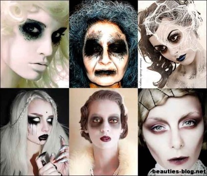 Make-up pentru fotografie și video de Halloween, secretă-doamnă