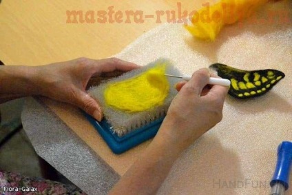 Maestru de clasă pe felting un fluture din simțit