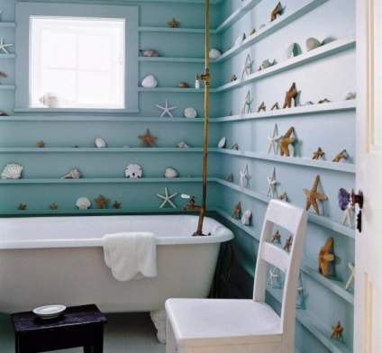 Морський стиль у ванній кімнаті фото плитки, дизайн і декор