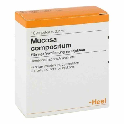 Mucosa compositum használati utasítást, az ár és vélemények