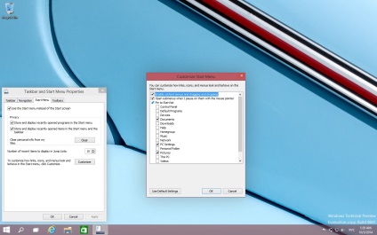 Configurarea ferestrelor de meniu de pornire 10 (pornire) Configurarea ferestrelor meniului de pornire 10