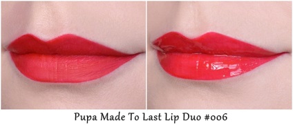 Чи не розлучаючись з кольором стійкі блиски для губ pupa made to last lip duo