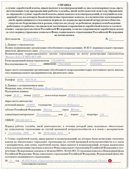 Нова форма довідки про заробіток, яка знадобиться для розрахунку допомоги