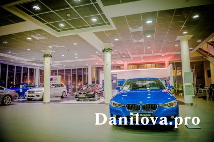 Karácsonyi dekoráció bemutatóterem bmw, stúdió dekoráció Anastasia Danilova