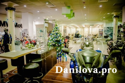 Decoratiuni de Craciun bmw showroom auto, anastasia danylova