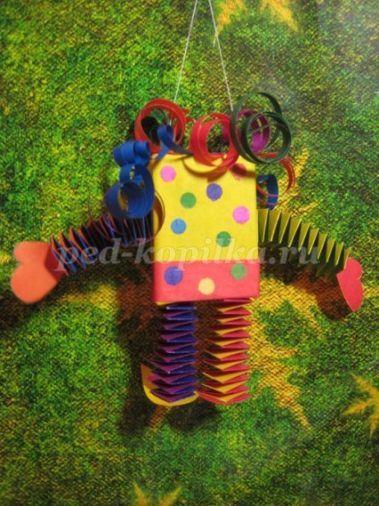 Новорічна іграшка клоун своїми руками