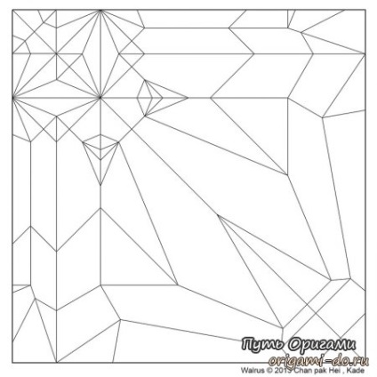 Foarte realist morsa origami - modul de origami