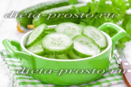 Castravete meniu dieta timp de 7 zile