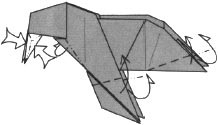 Орігамі морж - схема зборки орігамі по кроках