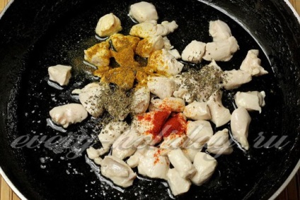 Tészta csirke tejszínes mártásban lépésről lépésre recept fotók
