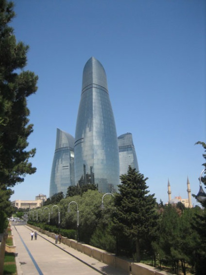 Полум'яні вежі flame towers, баку, азербайджан опис, фото, де знаходиться на карті, як