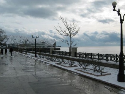 Vremea în Crimeea în timpul iernii, în decembrie, ianuarie și februarie