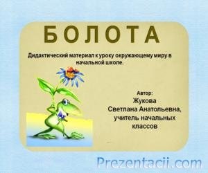 Bemutatkozás - mocsári ökoszisztéma - előadások a biológia (szándékos) Bemutatkozás - mocsári ökoszisztéma - Biológia előadás