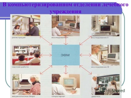 Prezentarea pe calculatoare în medicină într-un departament computerizat al unei instituții medicale