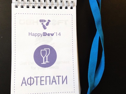 Exemplu de ecusoane participant happydev 2014, #uxeventblog