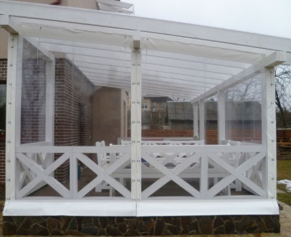 Perdele transparente din PVC neprevăzute pentru secrete de terasă și de terasă alese