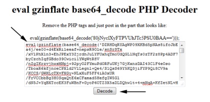 Descompuneți base64_decode în șablonul wordpress