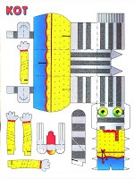 Fejlesztése baba babák bábszínház - egy macska, egy kakas és a róka