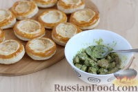 Recept tartlets csirkével és pesto szósszal