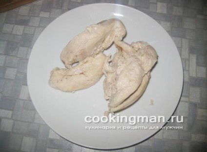 Roll csirkével és petrezselyem - főzés a férfiak