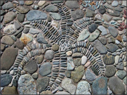 Grădină mozaic cum să faci o cale cu mâinile tale (o cale cu un mozaic de piatră) - articol, fotografie,