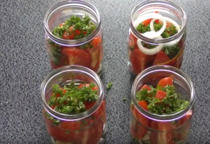 Paradicsom saláta hagyma téli receptek fotókkal és videó