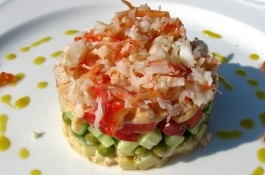 Салат «мореман» з креветками і крабовим м'ясом - рецепт з фото, як приготувати на смачно будинку