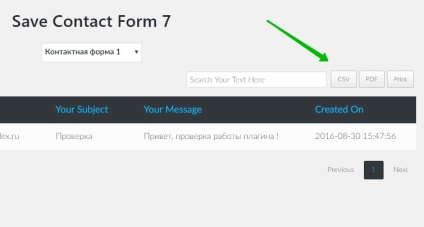 Salvați formularul de contact 7 salvați scrisori de e-mail pe site-ul de sus