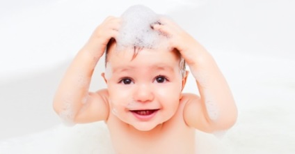 Șampon johnson - compoziția copilului din seria cu musetel, burete strălucitoare șampon, comentarii