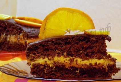 Шоколадно-апельсиновий торт