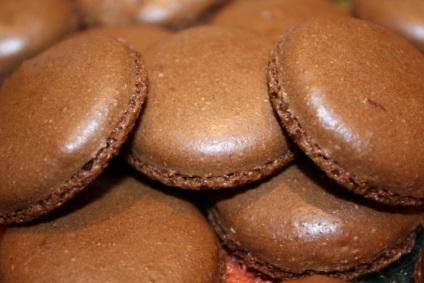 Ciocolata paste cookie-uri - modul de a găti cookie-uri macaroane, pas-cu-pas reteta cu o fotografie