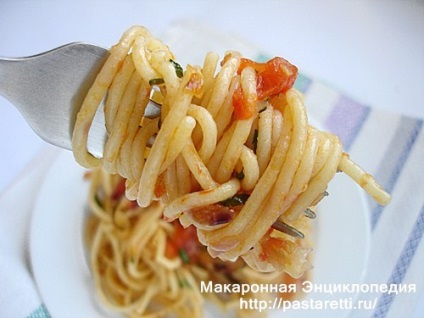 Спагеті з цукіні, морквою і помідорами, макаронна енциклопедія
