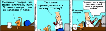 Стакан наполовину порожній або наполовину повний, netlore ідіоми, оптимізм, песимізм, риторичні