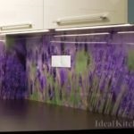 Sticlă de sticlă pentru bucătărie cu flori