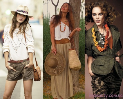 Safari de stil în seturi de moda de îmbrăcăminte pentru femei, fotografie, istorie