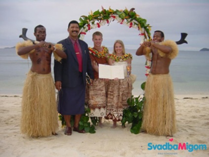Nunta pe fotografiile din insule